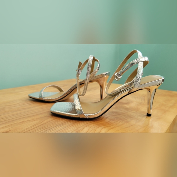 Michael Kors Shoes - MICHAEL KORS Liana Sandal SILVER 7 (New)